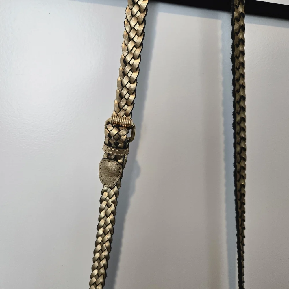 Like New CEM Gem Tone Woven Crossbody Bag - Gold, Silver, Copper